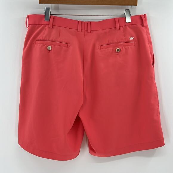 Peter Millar Men's Wicking Shorts - Salmon - 38 - Picture 7 of 7